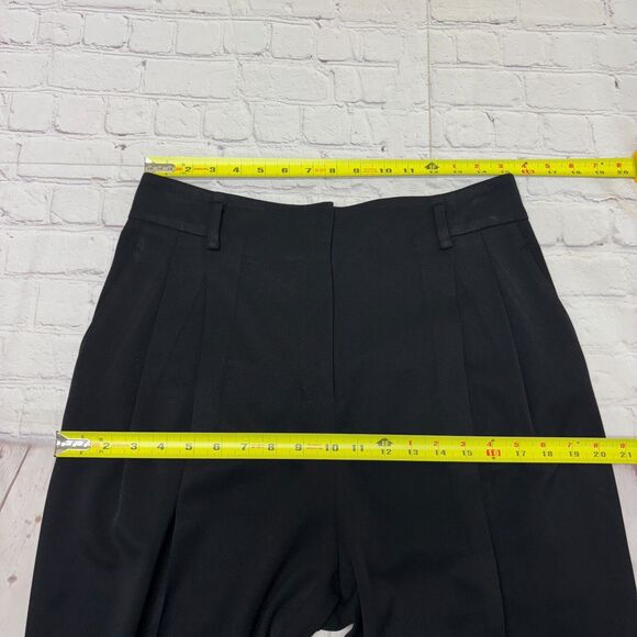 MM. LaFleur Women Pleated Dress Pants Trouser Size 8 Black C031 -28 - Picture 2 of 16